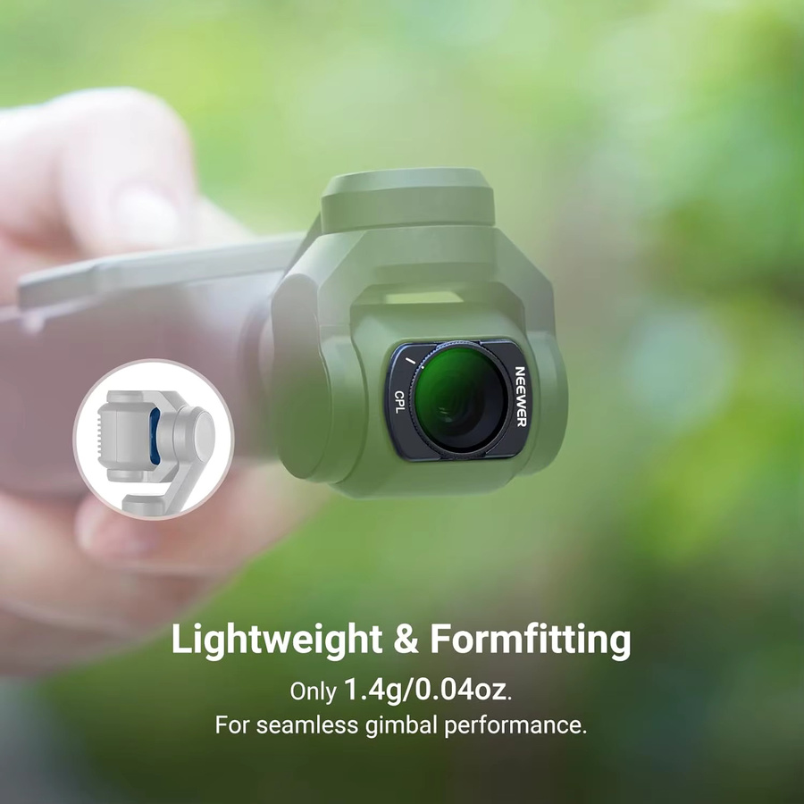 NEEWER ND & CPL Filterset für DJI Osmo Pocket 4 & 3, magnetische Neutraldichte- und Polarisationsfilter für Action-Kameras, Schwarz - Bild 5