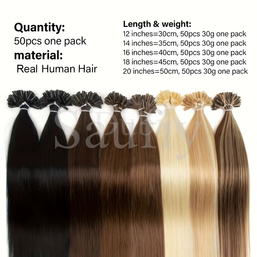 isheeny Haarverlängerungen Echthaar, Balayage Braun, Gerade, Kapseln - Bild 4