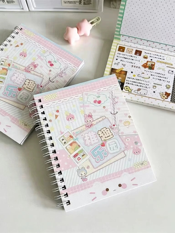 Childish Fun Paradise Sticker Book siebte Auflage mit japanischen Cartoon-Schneidefolien-Stickern, 32-seitiges DIY-Handbuch in Multicolour - Bild 1