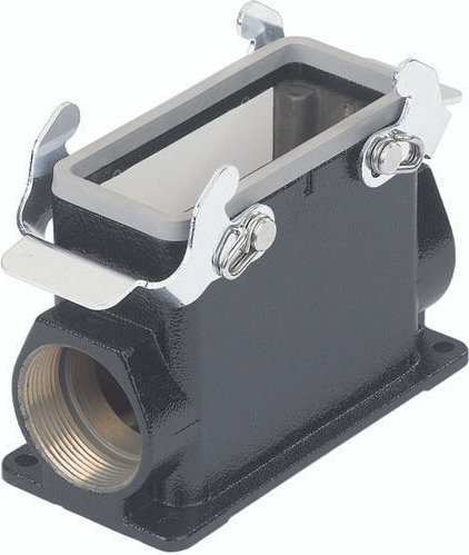 HARTING Sockelgehäuse 09 37 010 1271 in Schwarz aus Aluminium - Bild 1