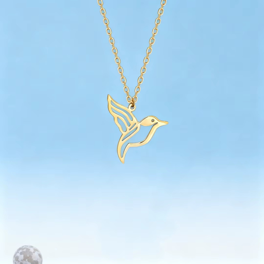 CEYAWEI Halskette, 950 Platin, Kolibri, Unisex - Bild 3