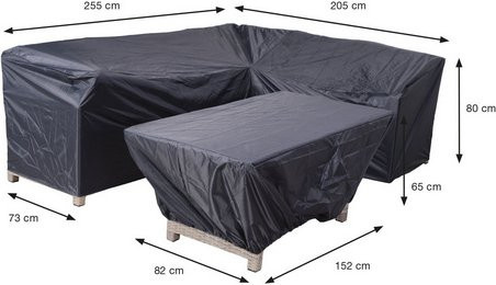GARDEN IMPRESSIONS Schutzhülle Coverit für Lounge Minesota, wasserabweisendes Polyester, schwarz - Bild 1