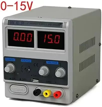 Labornetzteil mit einstellbarem Transformator 30 V 10 A und 15 V 2 A in Grau - Bild 2