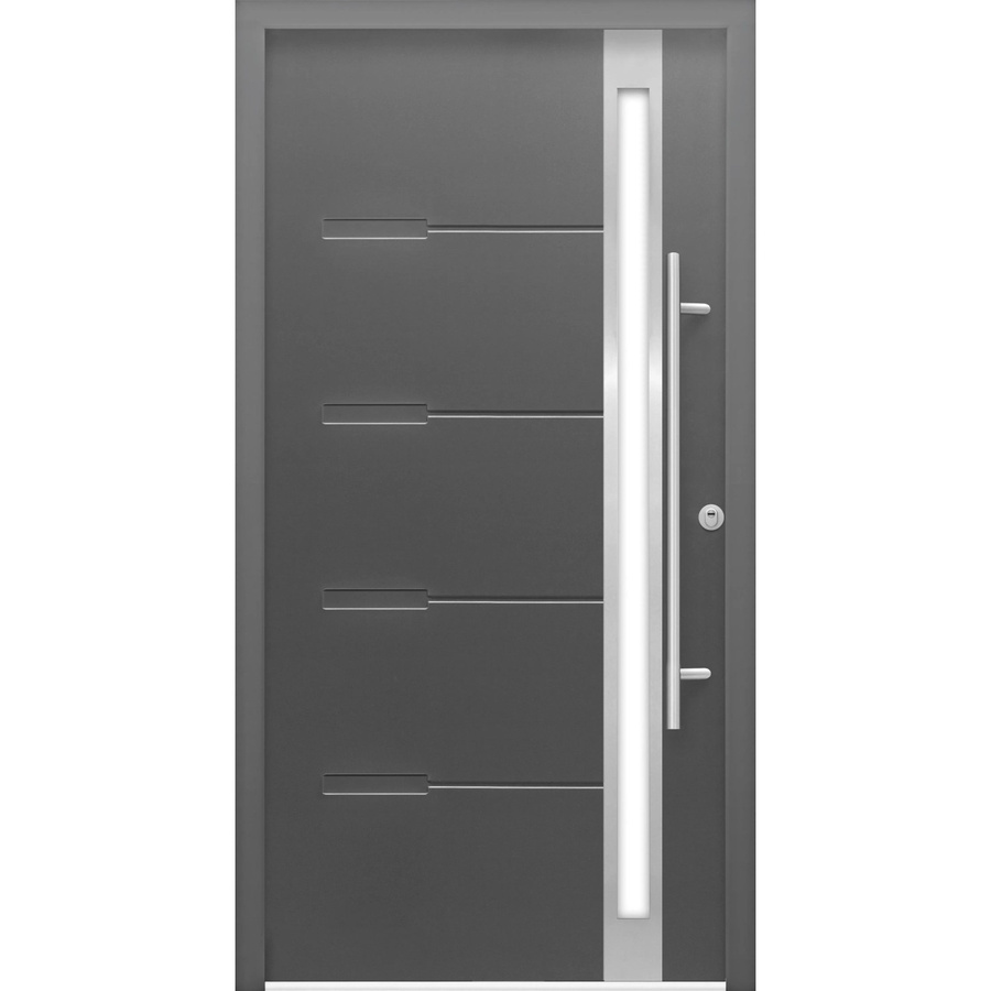Sicherheits-Haustür Splendoor ThermoSpace Prime Neapel in Anthrazit mit Glaseinsatz, RC2, Anschlag Rechts, B/H: 110 x 210 cm - Bild 2