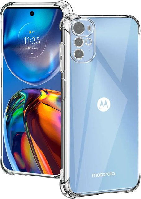 Techsuit stoßfeste Schutzhülle für Motorola Moto E32s, E32 und G22 in Transparent - Bild 1