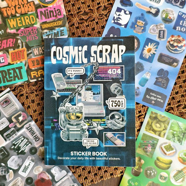 Geometrie-Serie Stickerbuch mit über 750 bunten Aufklebern, 30 Blätter für DIY Planer, Junk Journals und Scrapbooking, Multicolor - Bild 1