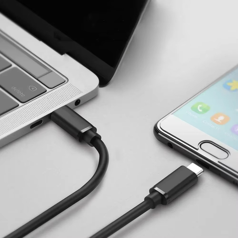 USB C zu PD Schnellladedatenkabel 60 W für iPhone 15, Farbe: Schwarz - Bild 5