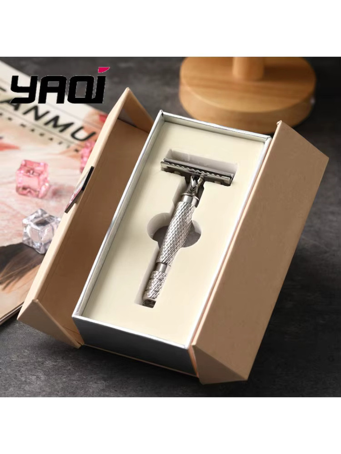 Yaqi Pilot Sicherheitsrasierer Edelstahl, Herren - Bild 7