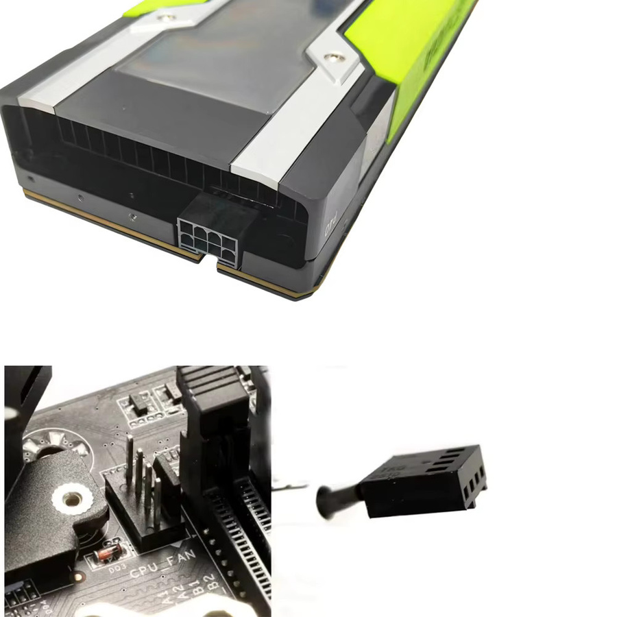Nvidia U-förmiger Turbo-Lüfter Kurzversion als Luftkühler für GPU, Schwarz, 90 mm - Bild 4