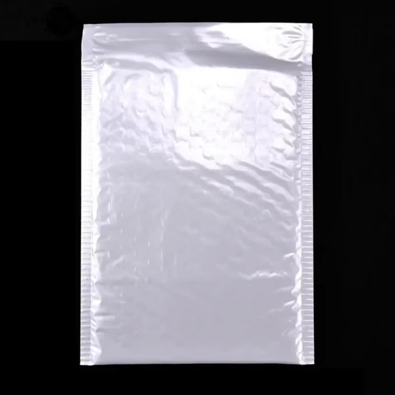 500 Stück Trebalena Poly-Luftpolsterumschläge in Weiß, selbstklebende wasserdichte Versandtaschen mit Luftpolsterfolie-Fütterung - Bild 4