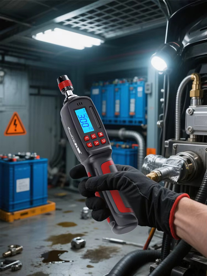 MoveCrab Digitales Drehmomentschraubendreher-Set in Schwarz mit 37-teiligem Bits- und Steckschlüsselsatz, 1/4 Zoll Antrieb, 0,2–10 Nm - Bild 7