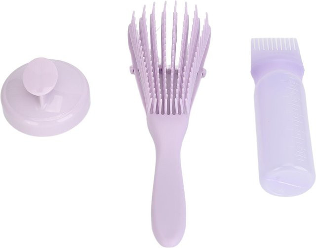 Koogeelife Wurzelkamm Applikatorflasche und Kopfhautmassage-Set, Grau, Unisex - Bild 1