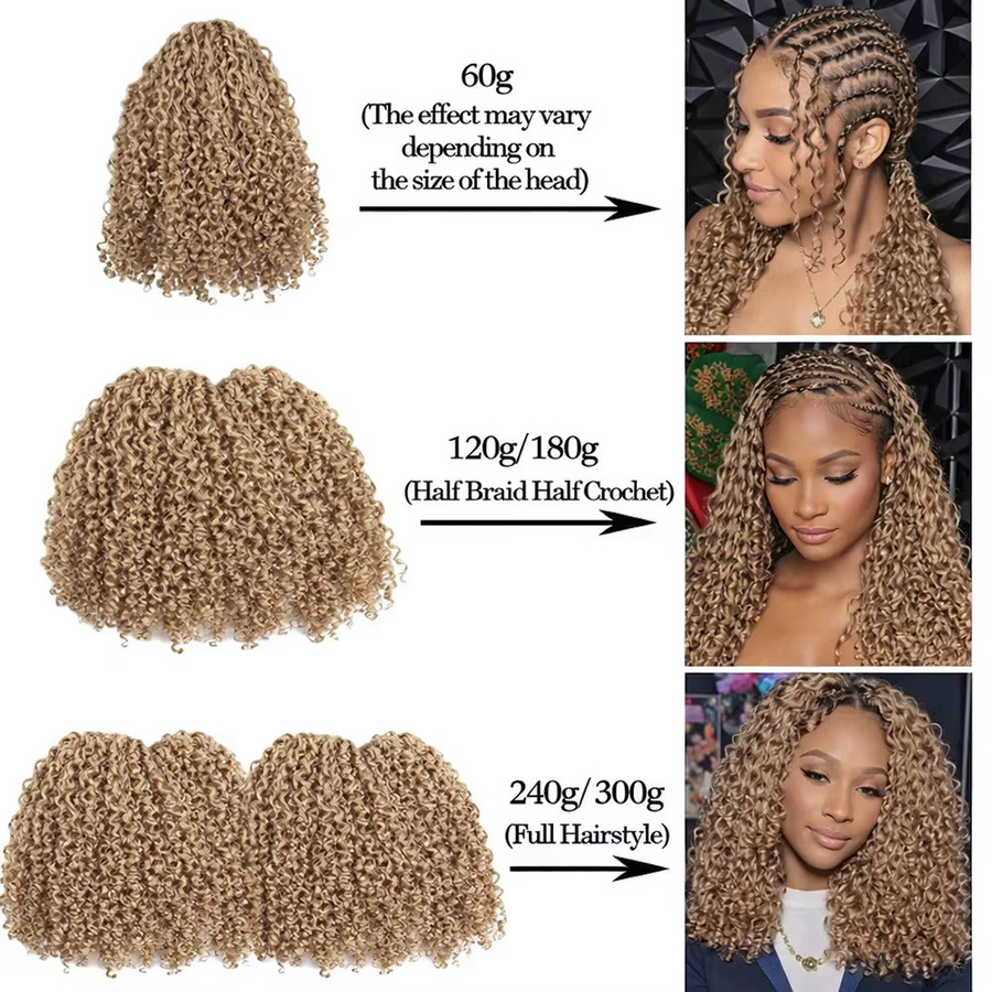 Crown Hair Haarverlängerungen, honigblond, 100 % Echthaar, lockig - Bild 5