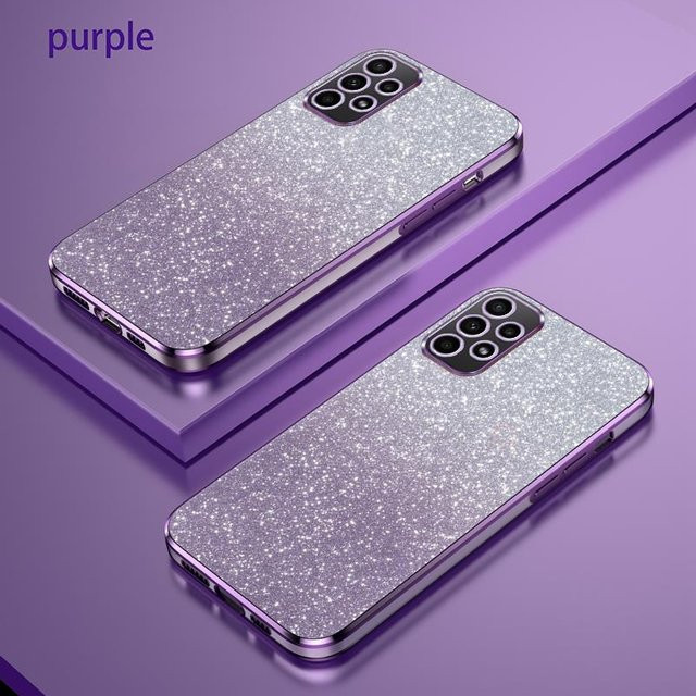 Luxus Gradient Glitzer Silikon Hülle für Samsung Galaxy A53 A32 A13 A52 A33 A72 A23 4G 5G in Violett - Bild 1