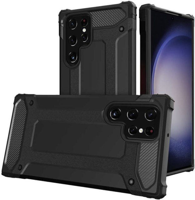 Techsuit Hybrid Armor Schutzhülle für Samsung Galaxy S23 Ultra S918 in Schwarz - Bild 1