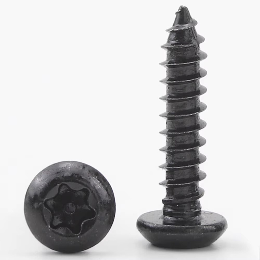 LUOTESI Torx-Blechschraube aus schwarzem Edelstahl, diebstahlsicher und manipulationssicher - Bild 3