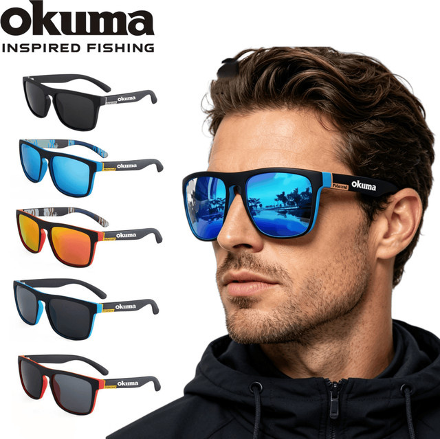 Okuma Sonnenbrille, Unisex, Vollrand, Schwarz, Kunststoff, polarisiert - Bild 1