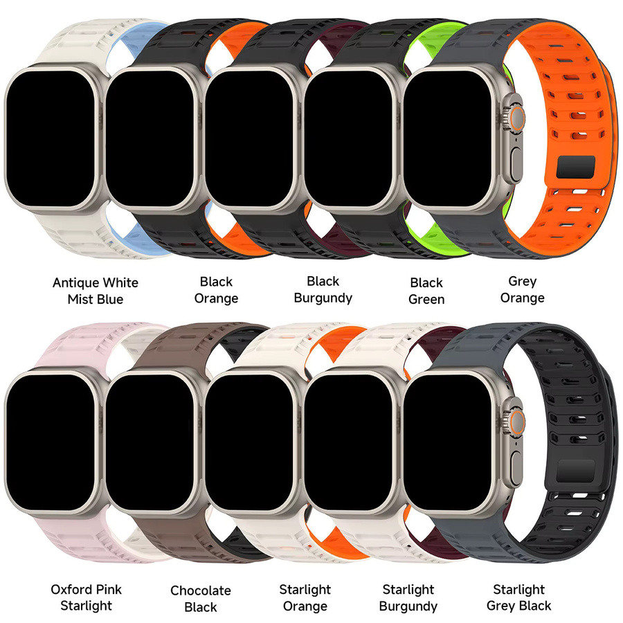 CAOWTAN Uhrenarmband Silikon, Magnetisch, Unisex - Bild 2