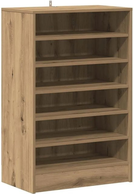 vidaXL Schuhschrank Artisan-Eiche in Braun, B/T/H: 60 x 35 x 92 cm - Bild 1