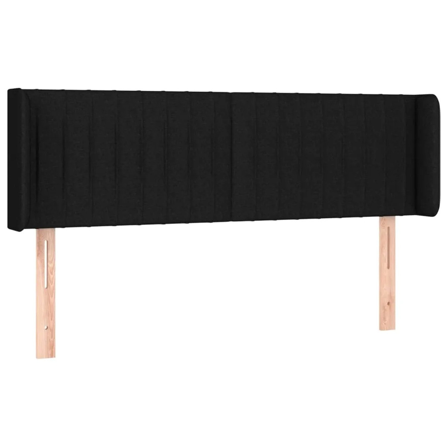 vidaXL LED Kopfteil Schwarz mit USB-Ladeport und integrierter Beleuchtung, Stoff, B/H: 147 x 88 cm, Tiefe: 16 cm - Bild 2