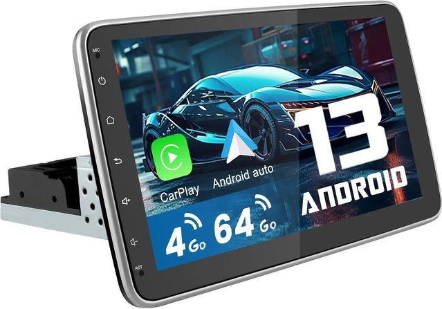 Junsun Single 1 Din Android 14 Autoradio mit 10,1 Zoll Display - Bild 1
