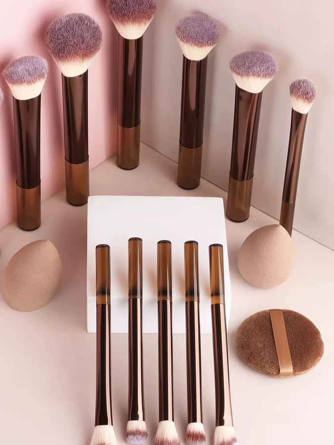 Ronshadow Make-up-Pinsel-Set, 12-teilig, Unisex - Bild 4