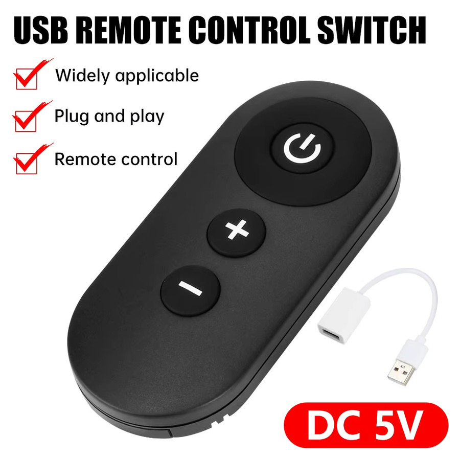 Aideepen DC 5V USB RF Fernschalter in Schwarz – Kabelloses Modul als LED-Streifen-Dimmer und Lüftergeschwindigkeitsregler für deine DIY-Beleuchtungssteuerung - Bild 4