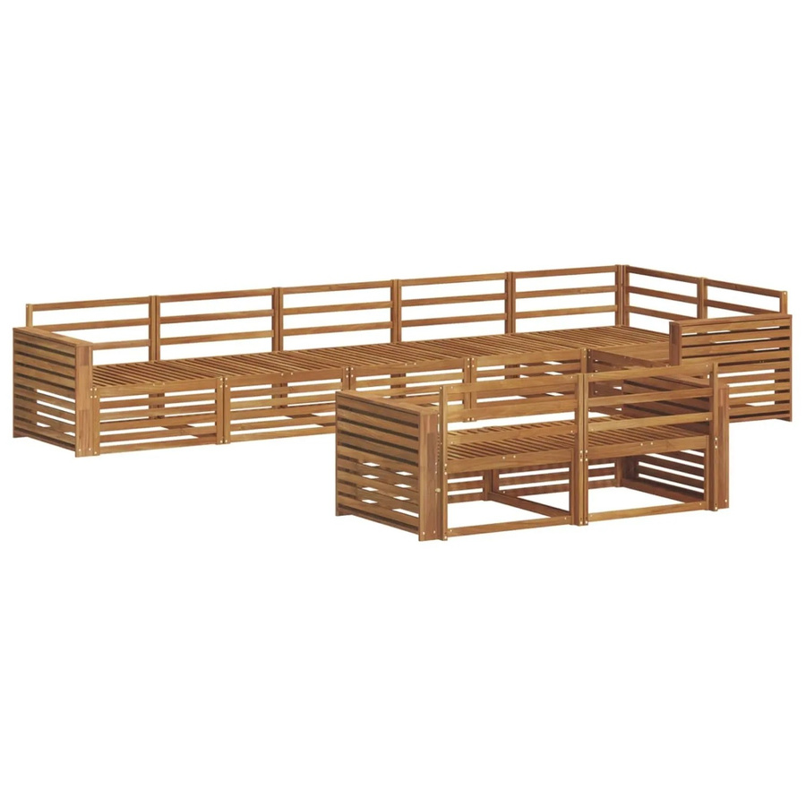 vidaXL Outdoor-Sofagarnitur 8-teilig aus Akazienholz in Braun - Bild 2