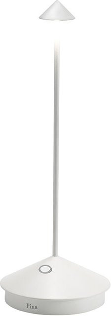 Zafferano Pina Pro LED-Akkuleuchte in Weiß mit dimmbarer Lichtfarbe und modernem Design aus Aluminiumdruckguss - Bild 1