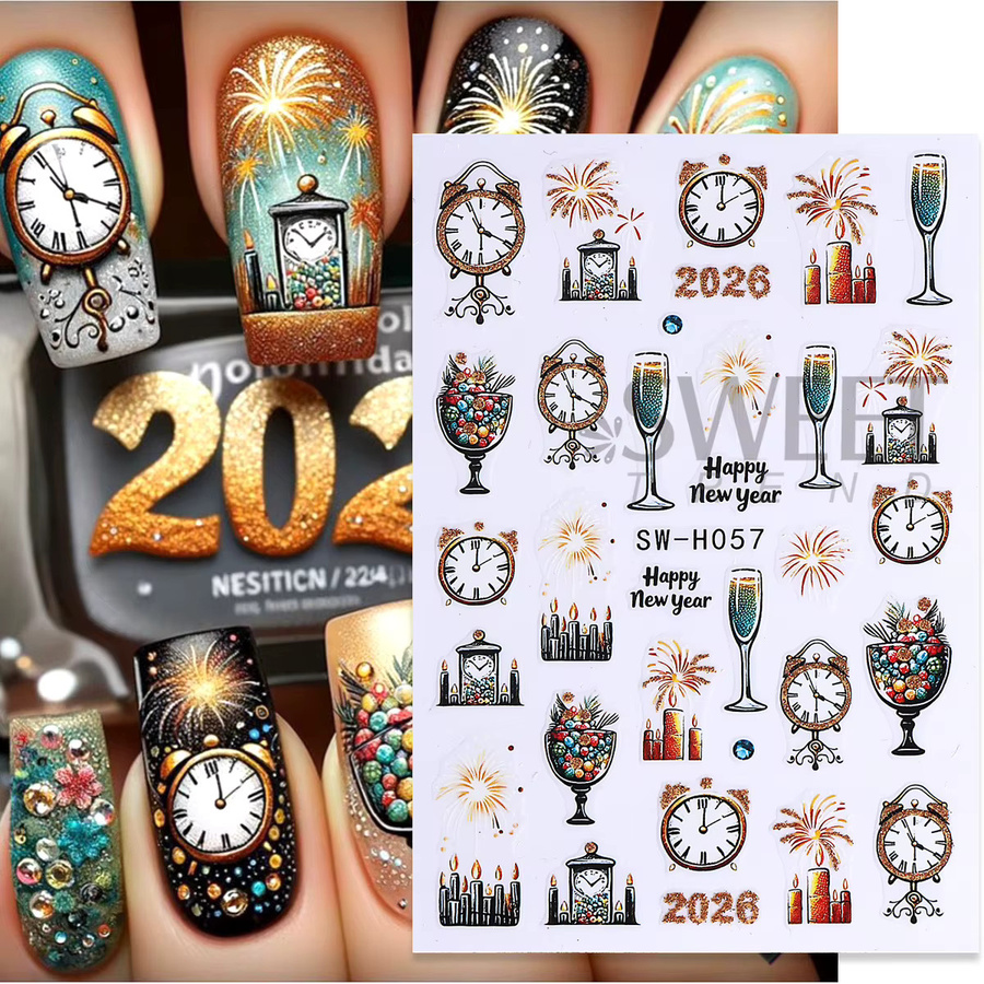 SWEET TREND Nail Art Aufkleber, Glänzend, Unisex - Bild 2