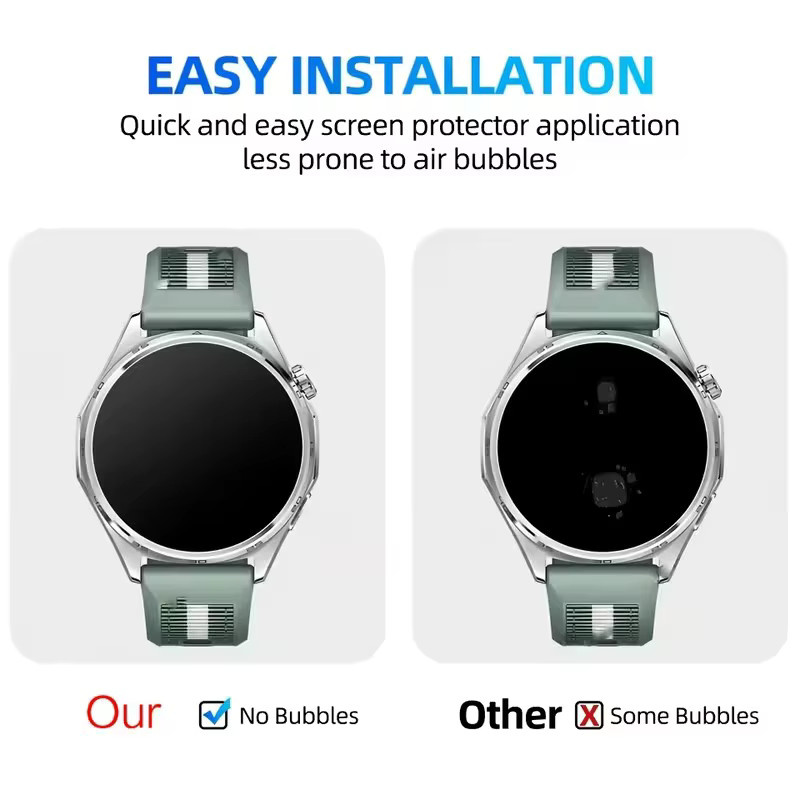 Huawei Displayschutzfolie Hydrogel, transparent, Watch GT 4 5 6 - Bild 6