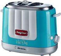 Ariete Hot Dog Maker Party Time in Blau und Silber mit Auto-Shutoff - Bild 1