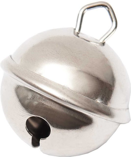 Rico Design Glöckchen silberfarben aus Metall für Weihnachten, 6 Stück, Durchmesser: 22 mm - Bild 1