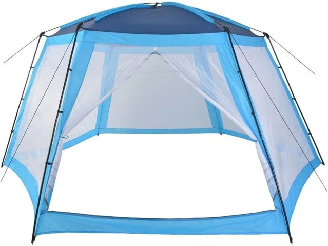 Furnicato Pool Pavillon Partyzelt Blau B/T/H: 590 x 520 x 250 cm - Bild 1