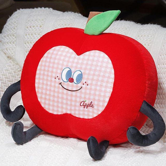 Yiran toy Kawaii Roter Apfel Plüschtier, Kissen, 45cm - Bild 1