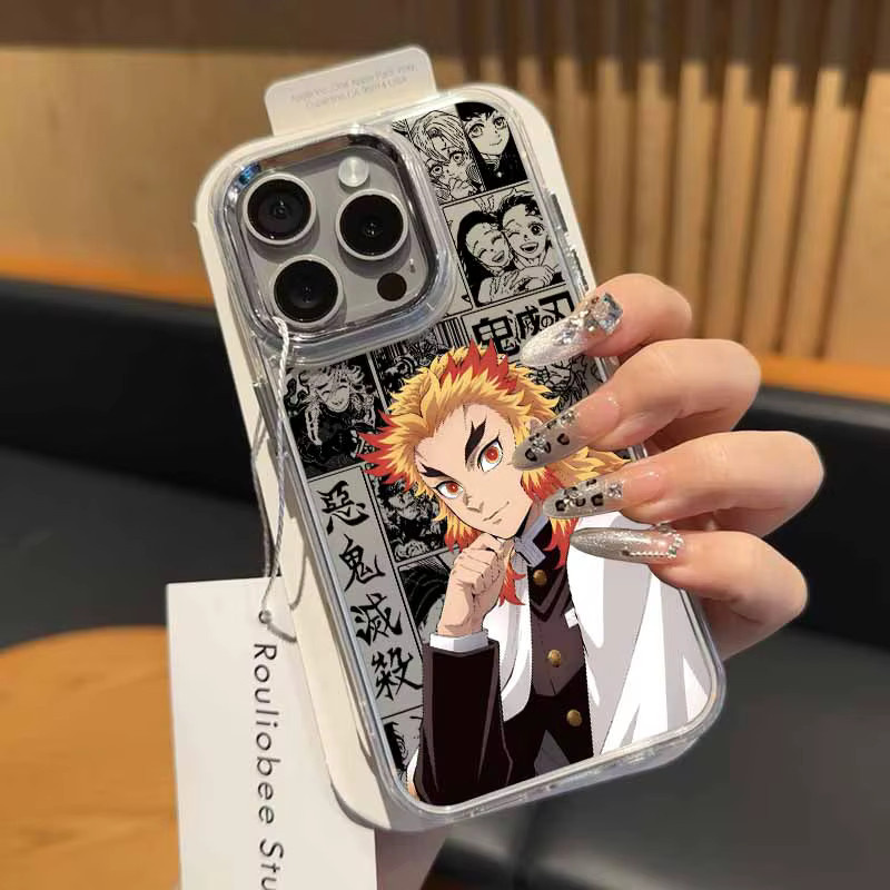 D-emons S-layers Anime Handyhülle für Apple iPhone 17 AIR 16E 15 14 13 12 11 Pro Max Plus, transparente weiche Schutzhülle - Bild 1