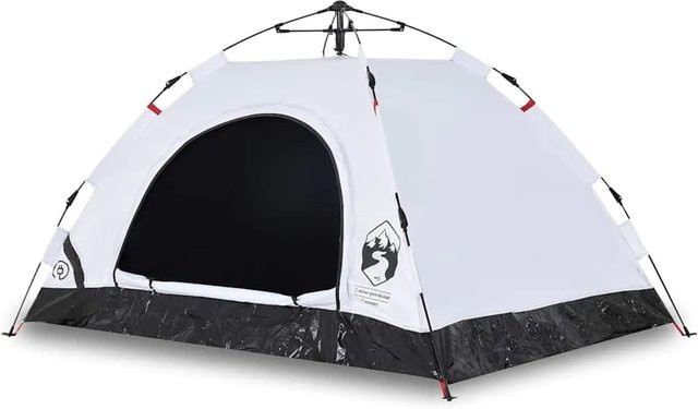 Furnicato Campingzelt Kuppel Weiß, verdunkelnd, H x B x T: 160 x 260 x 200 cm - Bild 1