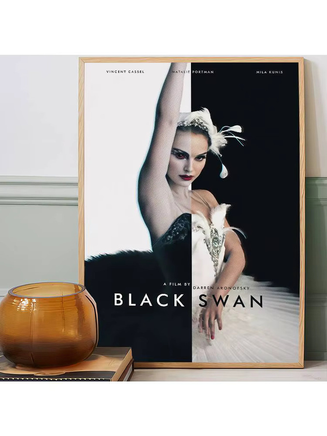 S-Swan Vintage Horrorfilme DIY Sticky Poster in Schwarz und Multicolour, Rechteckiges Klebeposter aus Papier für dein Zuhause, Bar oder Café, B/H: 15 x 15 cm - Bild 7