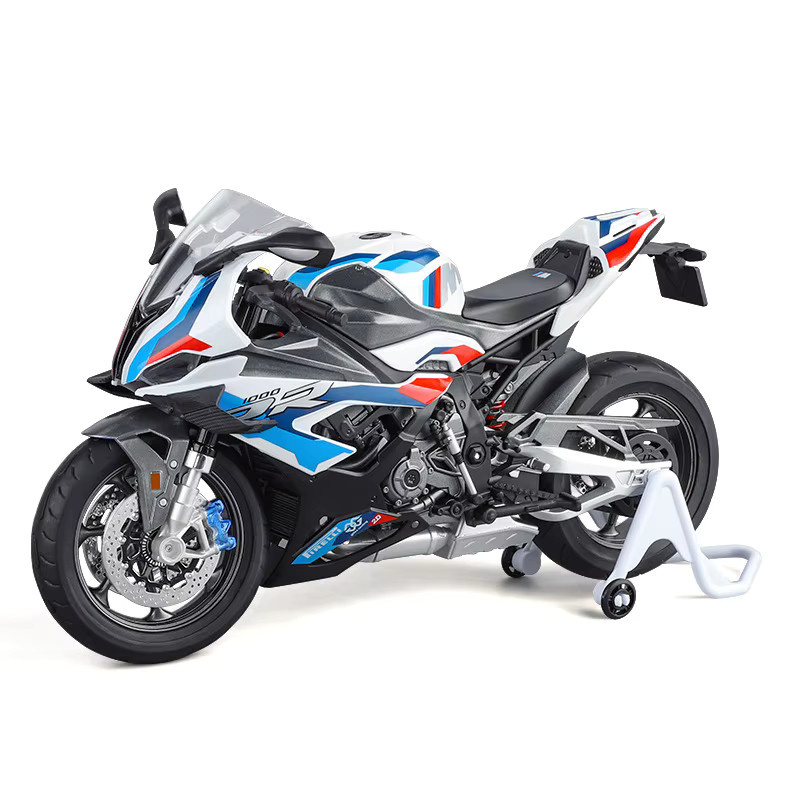 MAKEDA 1:9 RR1000 Miniatur Motorrad, Modell Spielzeug, Metall, Gummi - Bild 7