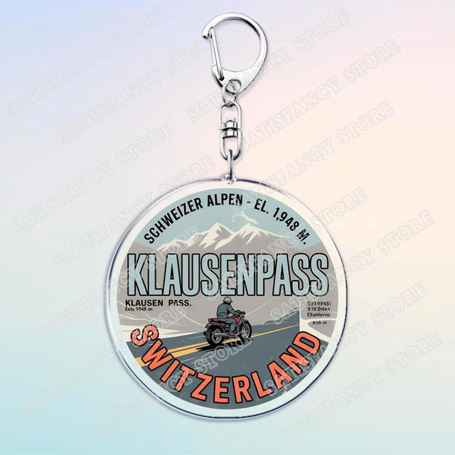 CHIC STUDIO Schlüsselanhänger Klausenpass, gray, Unisex - Bild 1