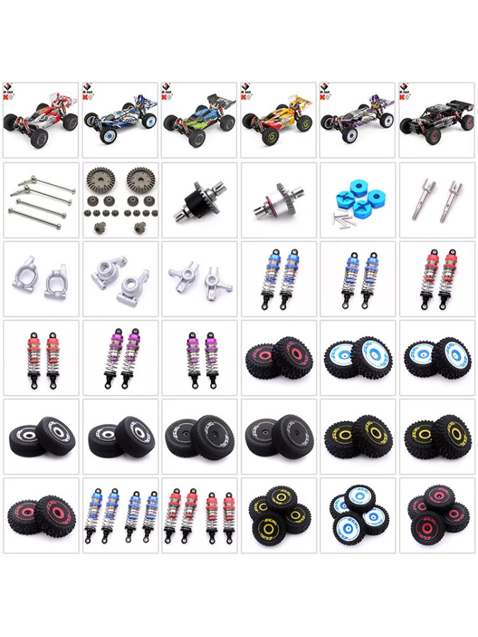 WLtoys Ersatzteile, Stoßdämpfer, Reifen, Differential, Getriebewelle, Lenkungskopf - Bild 5