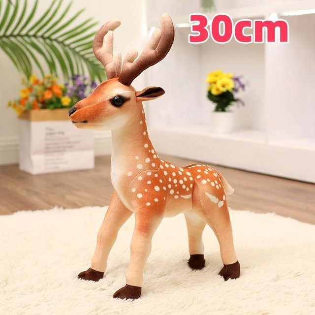 Yiran toy Wald-Sikahirsch Plüschtier, Braun - Bild 1
