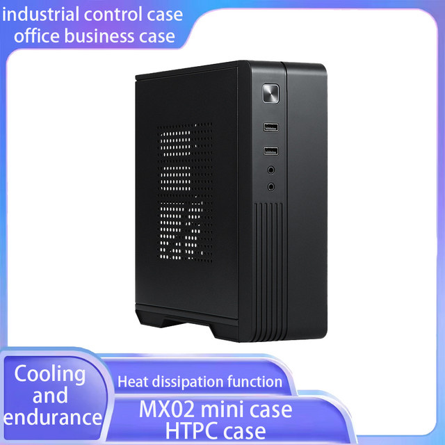 T.F.SKYWINDINTL Mini-ITX Gehäuse in Schwarz für HTPC, Industrie und Business mit Wärmeableitungsfunktion - Bild 1