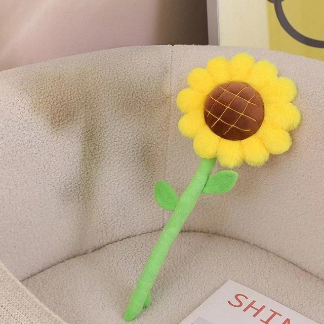 Kawaii Cartoon Simulation Sonnenblume Rose Blume Plüschtier, 40cm - Bild 1