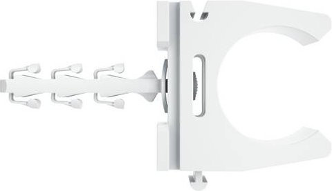Fischer Rohrclip 48193 aus Kunststoff in Weiß, 100 Stück - Bild 1