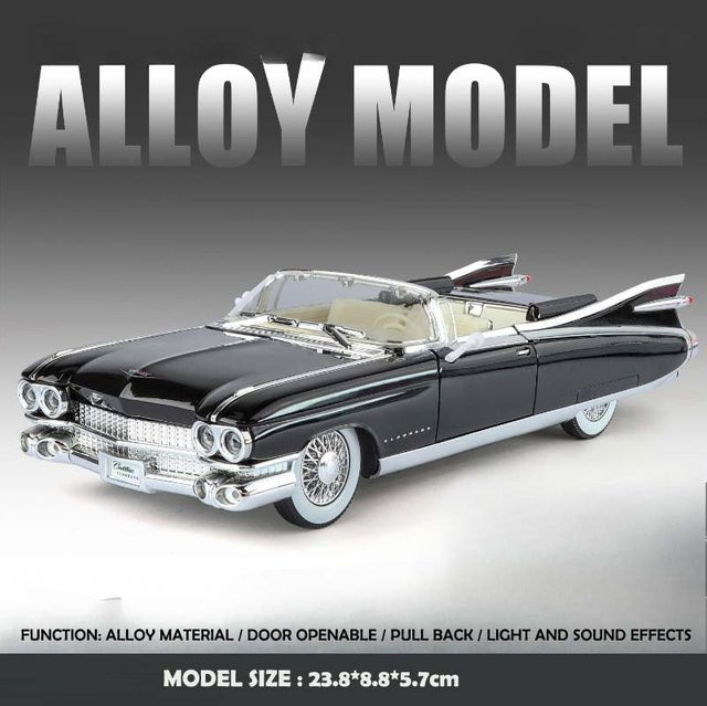 Linyi toy car 1959 Eldorado Big Rocket, Modellminiaturauto, 1:24, Metall, ab 14 Jahren - Bild 1