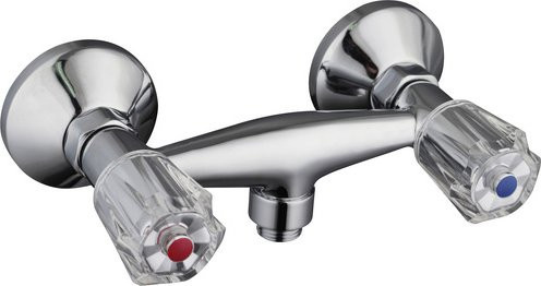 Schütte Duscharmatur Savino aus Messing in Chrom Silber, Wandmontage - Bild 1