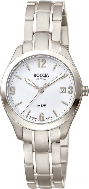 Boccia Damenuhr Titanium, Quarz, 31 mm, Perlmutt, 10 ATM - Bild 1