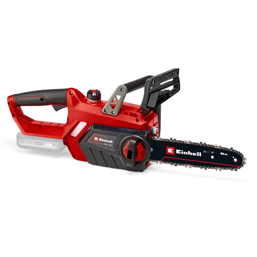 Einhell Power X-Change Akku-Kettensäge GE-LC 18/25 Li Solo in Rot/Schwarz mit 25 cm Schwertlänge - Bild 2