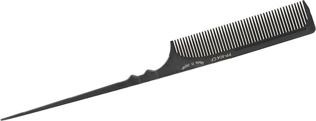 Koogeelife Stielkamm, Hitzebeständig, Schwarz, für alle Haartypen - Bild 1